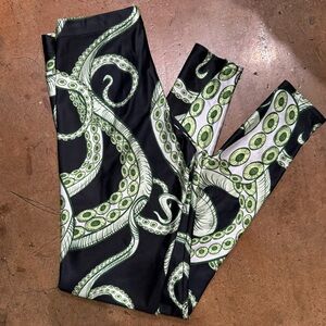 Black Milk tentacular green black tentacle leggings S